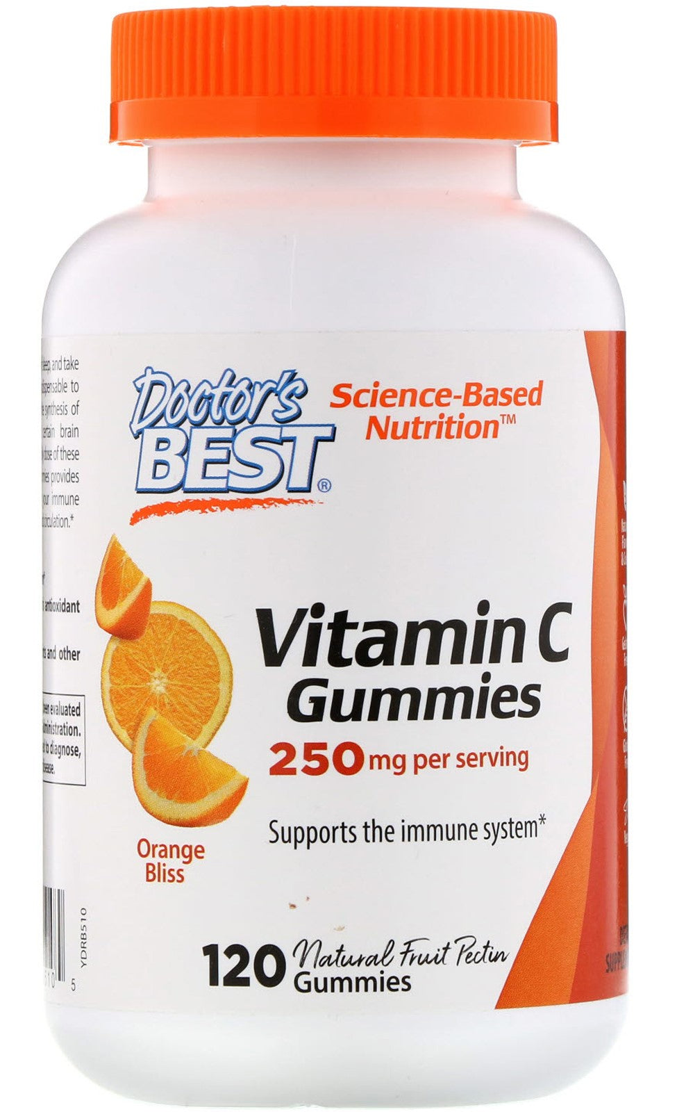 Vitamin C 250 mg, Orange Bliss - 120 gummies - Doctor's Best