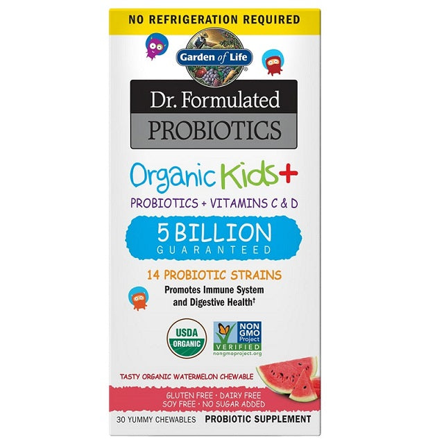 Dr. Formulated Probiotics Kids+, Watermelon - 30 chewables - Garden of Life