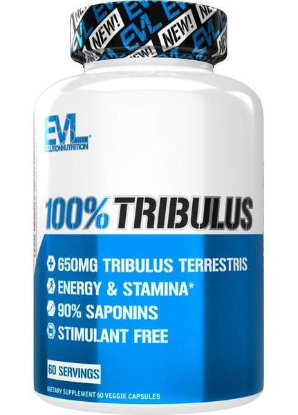 100% Tribulus, 650mg - 60 vcaps - EVLution Nutrition