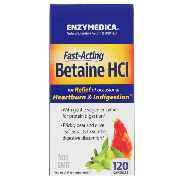 Betaine HCl - 120 caps - Enzymedica