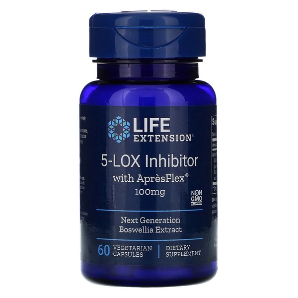 5-LOX Inhibitor with ApresFlex, 100mg - 60 vcaps - Life Extension