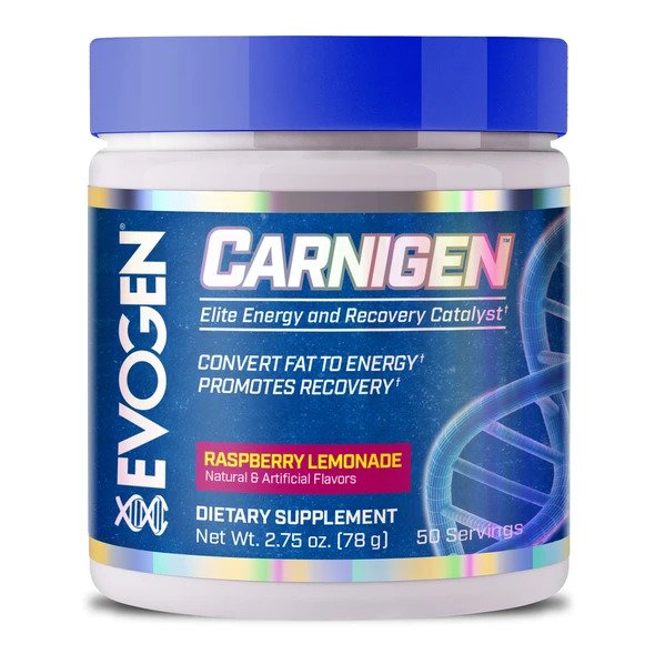 Carnigen Powder, Raspberry Lemonade - 78 grams - Evogen