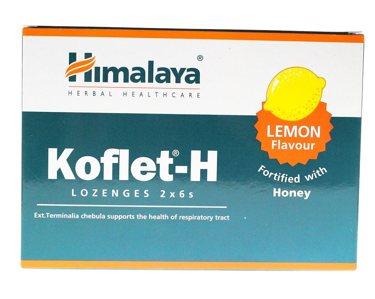 Koflet-H, Lemon - 12 lozenges - Himalaya