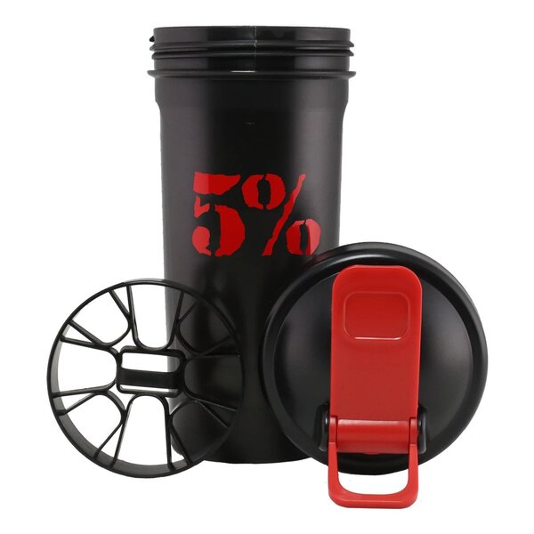 5% Shaker, Black - 600 ml. - 5% Nutrition