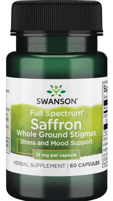 Full Spectrum Saffron, 15mg - 60 caps - Swanson