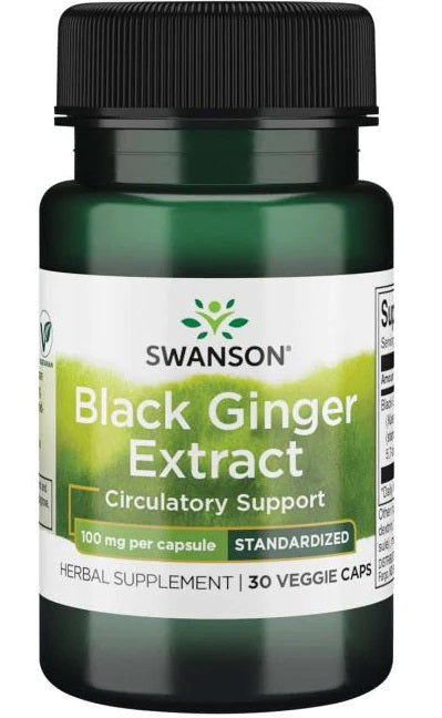 Black Ginger Extract, 100mg - 30 vcaps - Swanson