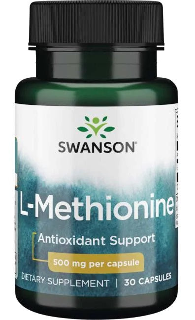 L-Methionine, 500mg - 30 caps - Swanson