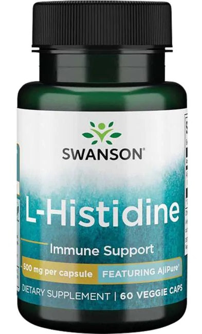 AjiPure L-Histidine, 500mg - 60 vcaps - Swanson