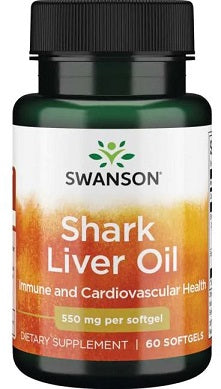 Shark Liver Oil, 550mg - 60 softgels - Swanson