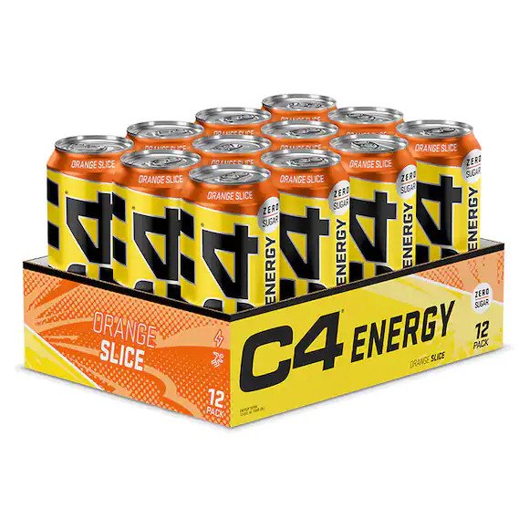 C4 Explosive Energy Drink, Orange Slice - 12 x 500 ml. - Cellucor