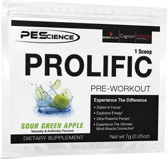 Prolific, Sour Green Apple - 7 grams (1 serving) - PEScience