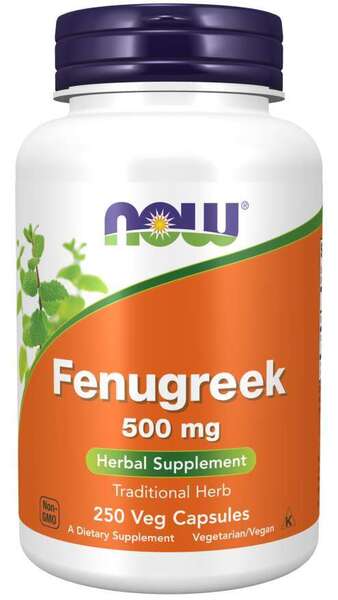 Fenugreek, 500mg - 250 vcaps - NOW Foods