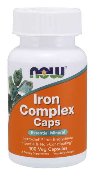 Iron Complex Caps - 100 vcaps - NOW Foods