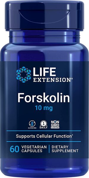 Forskolin, 10mg - 60 vcaps - Life Extension