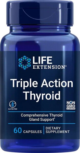 Triple Action Thyroid - 60 caps - Life Extension