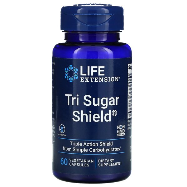 Tri Sugar Shield - 60 vcaps - Life Extension