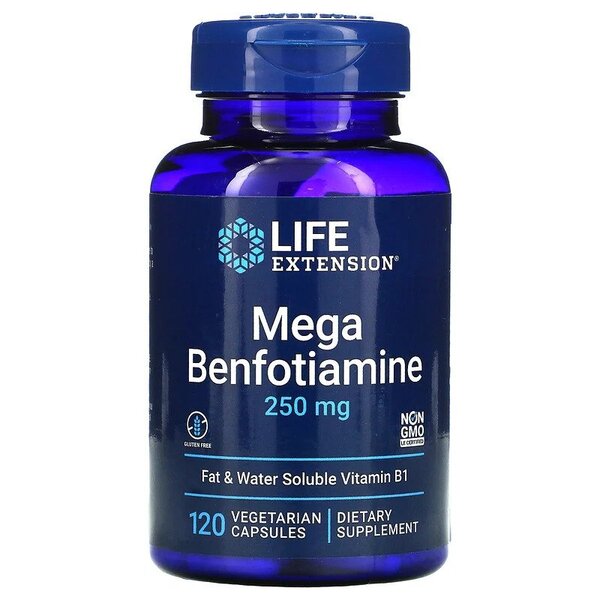 Mega Benfotiamine, 250mg - 120 vcaps - Life Extension