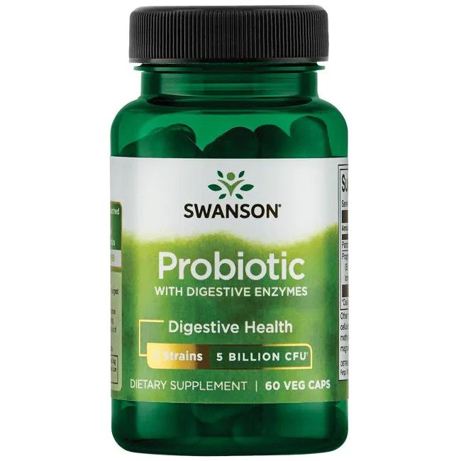 Probiotic with Digestive Enzymes - 60 vcaps - Swanson