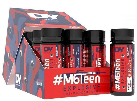 #M6Teen Explosive Pre-Workout Shot, Peach - 12 x 60ml. - Dorian Yates