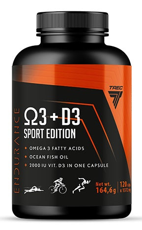 Endurance Omega 3 + D3 Sport Edition - 120 caps - Trec Nutrition
