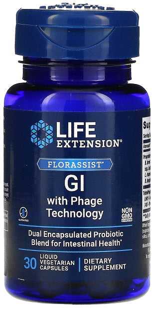 Florassist GI with Phage Technology - 30 liquid vcaps - Life Extension