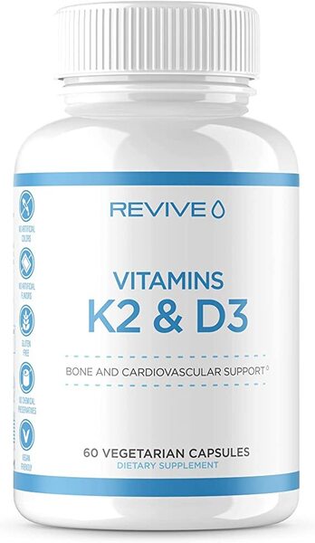 Vitamins K2 + D3 - 60 vcaps - Revive