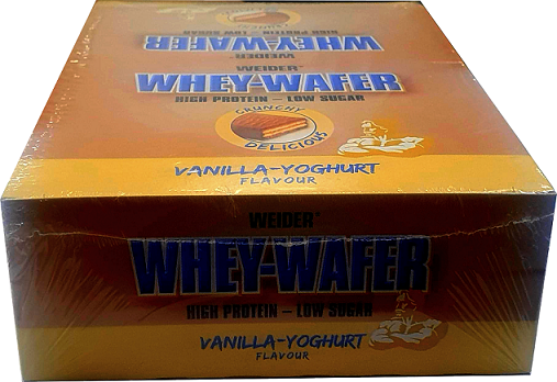 Whey-Wafer, Vanilla Yoghurt - 12 x 35g - Weider