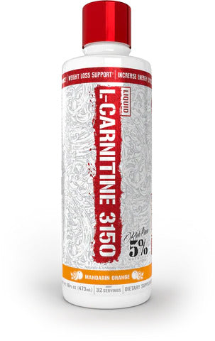 Liquid L-Carnitine 3150 - Legendary Series, Mandarin Orange - 473 ml. - 5% Nutrition