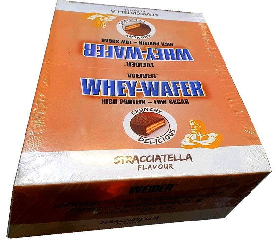 Whey-Wafer, Stracciatella - 12 x 35g - Weider