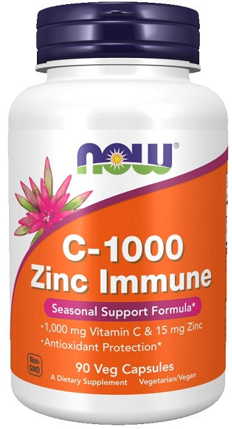 C-1000 Zinc Immune - 90 vcaps - NOW Foods