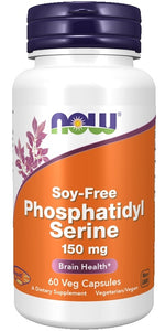 Phosphatidyl Serine, 150mg Soy Free - 60 vcaps - NOW Foods