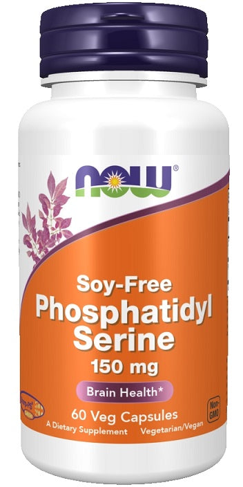 Phosphatidyl Serine, 150mg Soy Free - 60 vcaps - NOW Foods