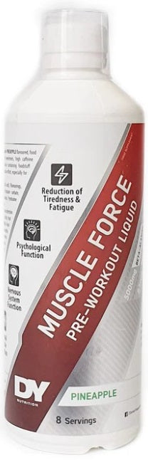 Muscle Force Liquid Pre-Workout, Pineapple - 500 ml. - Dorian Yates