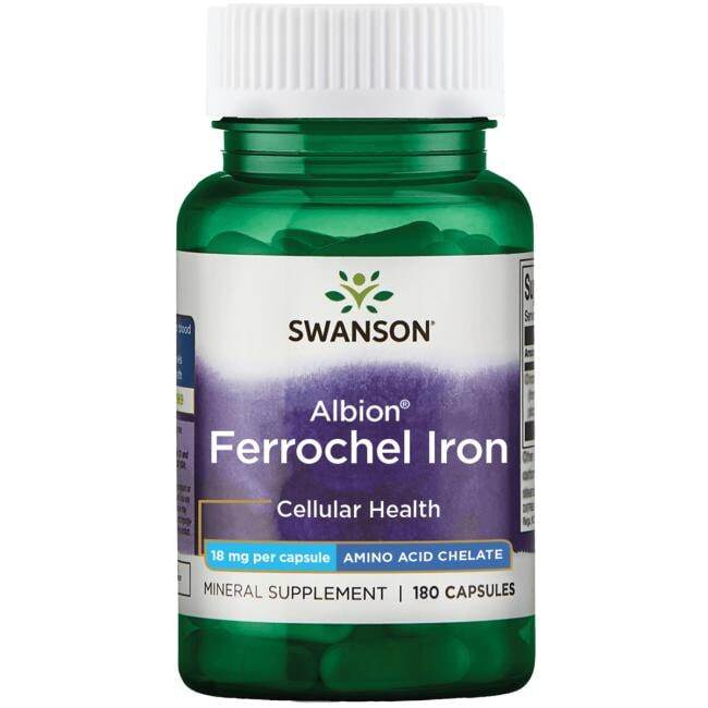 Albion Ferrochel Iron, 18mg - 180 caps - Swanson