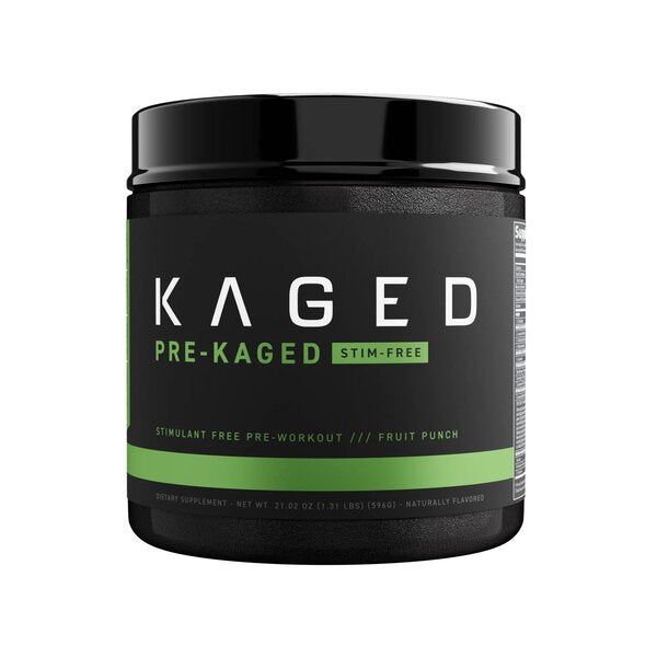 Pre-Kaged Stim-Free, Fruit Punch - 596 grams - Kaged Muscle