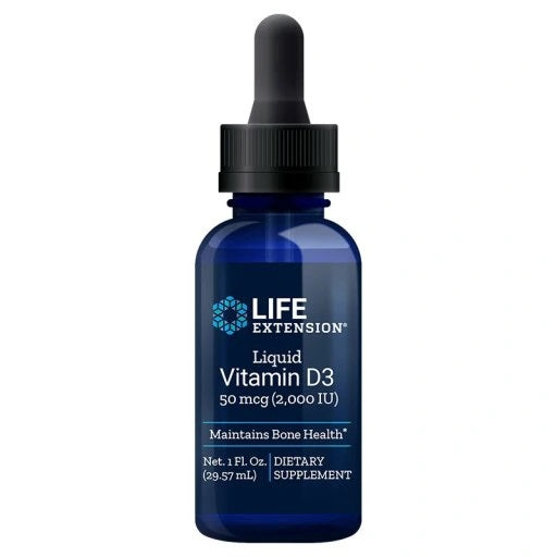 Liquid Vitamin D3, 50mcg - 29 ml. - Life Extension