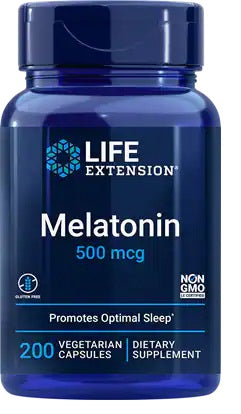 Melatonin, 500mcg - 200 vcaps - Life Extension