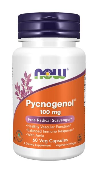 Pycnogenol, 100mg - 60 vcaps - NOW Foods