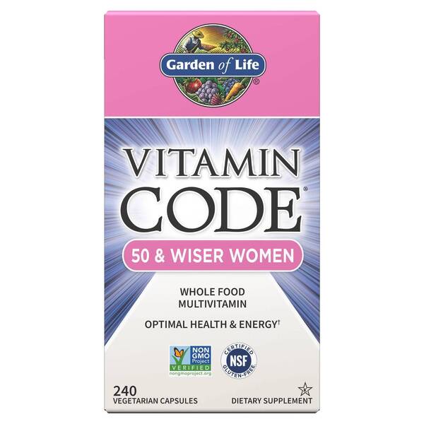 Vitamin Code 50 & Wiser Women - 240 vcaps - Garden of Life