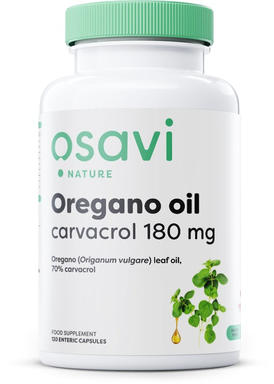 Oregano Oil Carvacrol, 180mg - 120 enteric caps - Osavi
