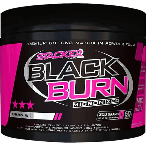 Black Burn Micronized, Orange - 300 grams - Stacker2 Europe