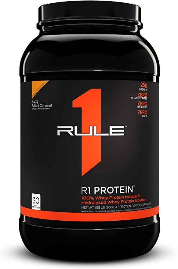 R1 Protein, Lightly Salted Caramel - 900 grams - Rule One