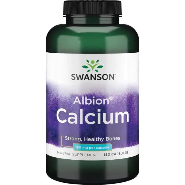Albion Calcium, 180mg - 180 caps - Swanson