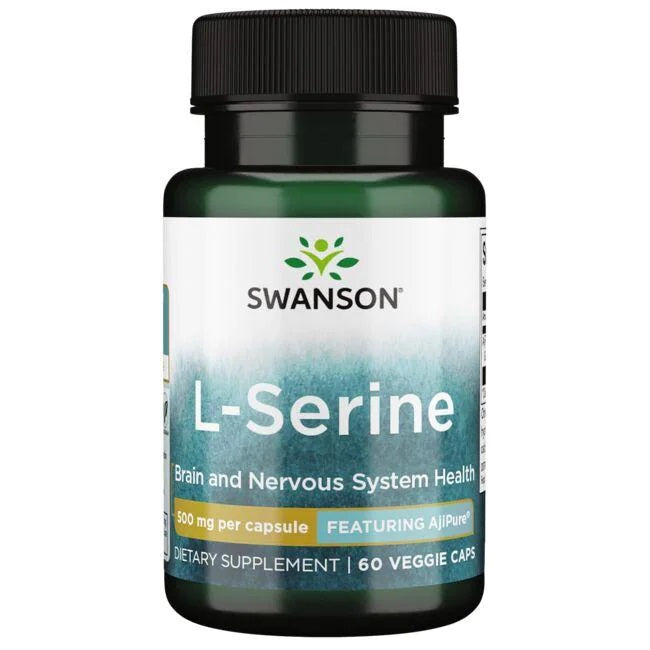 L-Serine, 500mg - 60 vcaps - Swanson