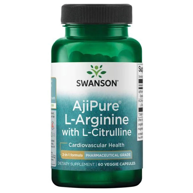 AjiPure L-Arginine with L-Citrulline - 60 vcaps - Swanson