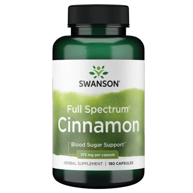 Full Spectrum Cinnamon, 375mg - 180 caps - Swanson