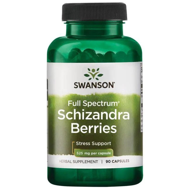 Full Spectrum Schizandra Berries, 525mg - 90 caps - Swanson