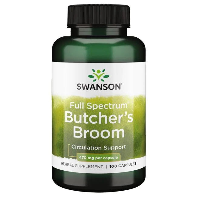 Full Spectrum Butcher's Broom, 470mg - 100 caps - Swanson
