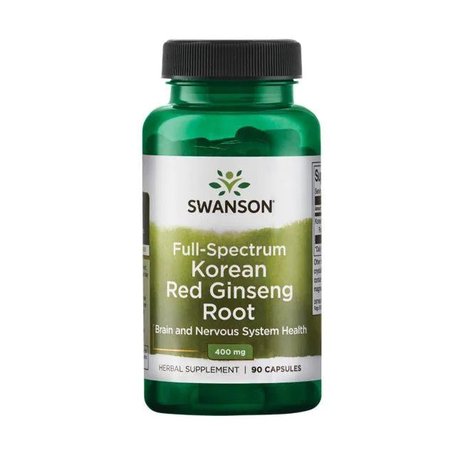 Full Spectrum Korean Red Ginseng Root, 400mg - 90 caps - Swanson