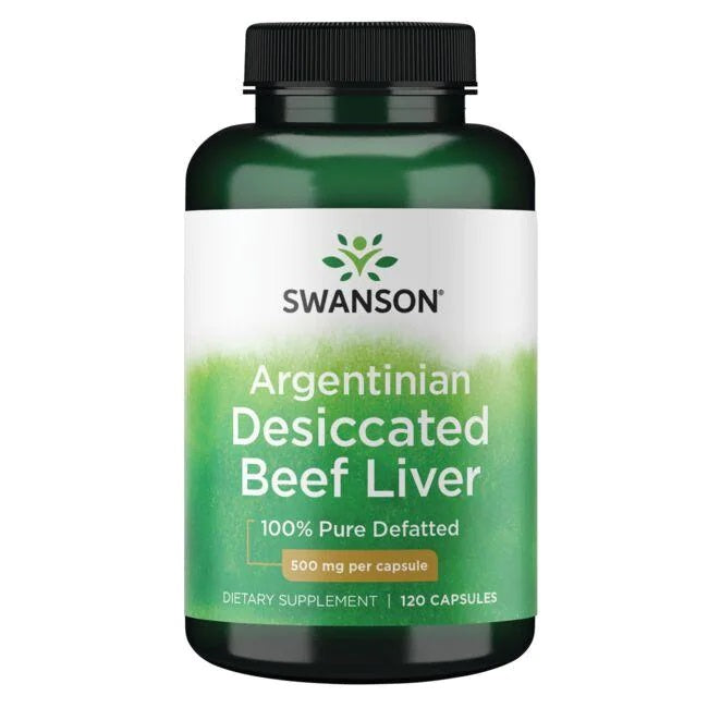 Argentinian Desiccated Beef Liver, 500mg - 120 caps - Swanson